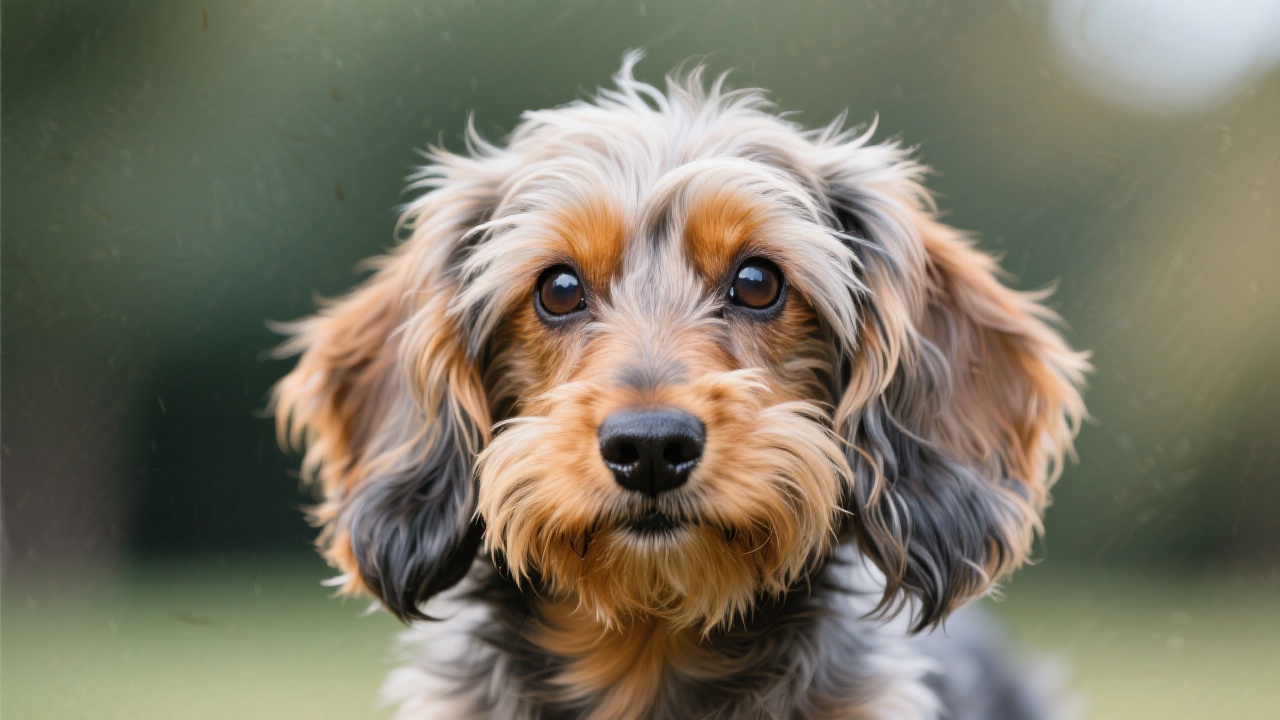 迷你长毛腊肠犬 主视图